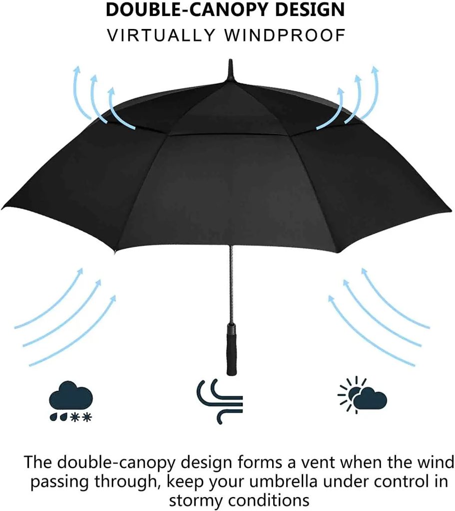 custom promotional branded golf umbrella with logo